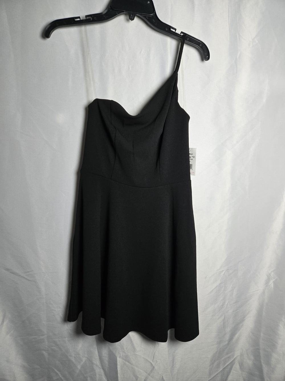 Black One-Shoulder A-Line Dress
